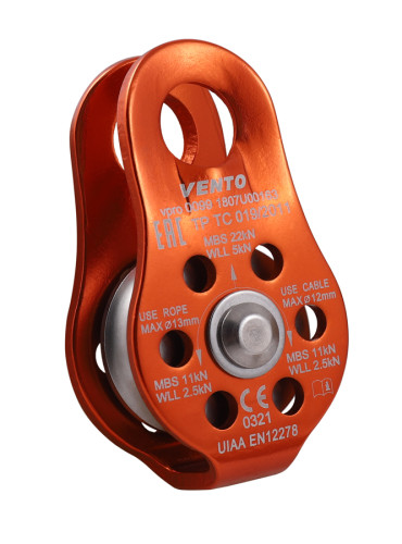  Блок-ролик одинарный Спасатель Люкс дюраль Венто в Тюмени  