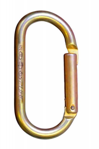  Карабин Ринг сталь овал с прямой защелкой (keylock) 22 кН в Тюмени  