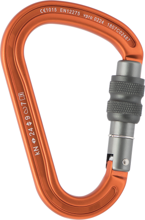  Карабин Венто Titanium с муфтой кейлок оранжевый в Тюмени  