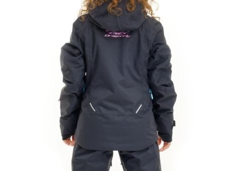 Куртка горнолыжная Dragonfly утепленная Gravity Premium Woman Black-Pink в Тюмени