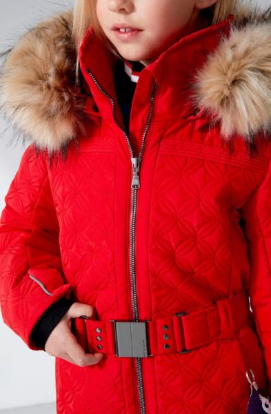 Куртка горнолыжная Poivre Blanc с иск.мехом W21-1003-JRGL/A красный в Тюмени