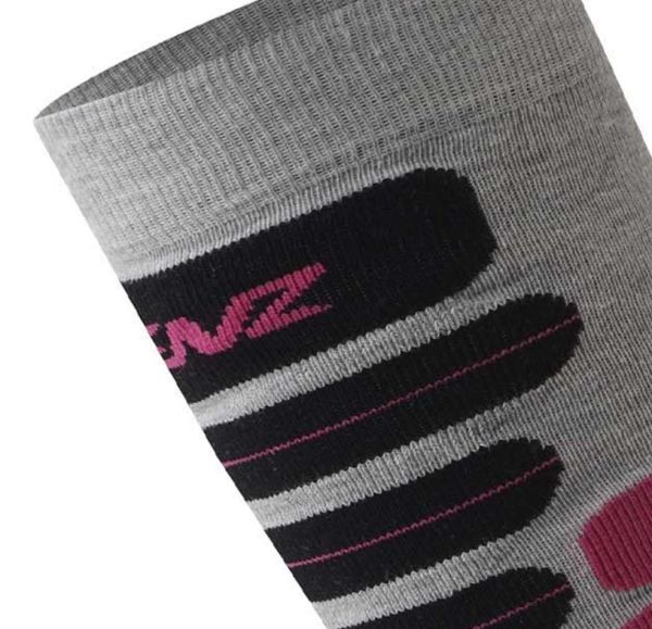 Купить Носки LENZ Skiing 2.0 Light Grey/Pink в Тюмени
