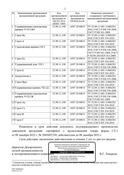  Строп аВдрег (веревка,КА3,КА3,КТ1) в Тюмени  