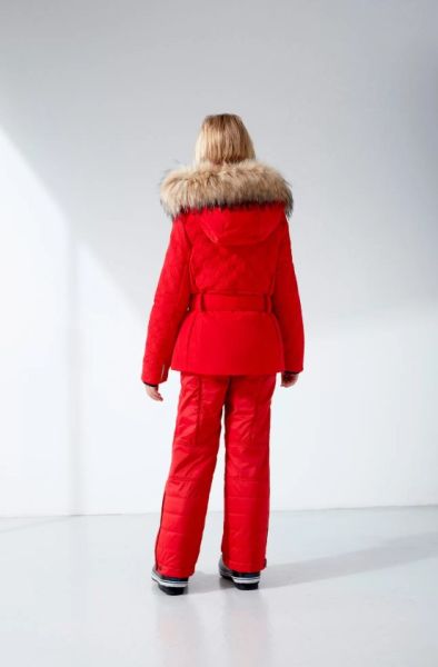 Куртка горнолыжная Poivre Blanc с иск.мехом W21-1003-JRGL/A красный в Тюмени