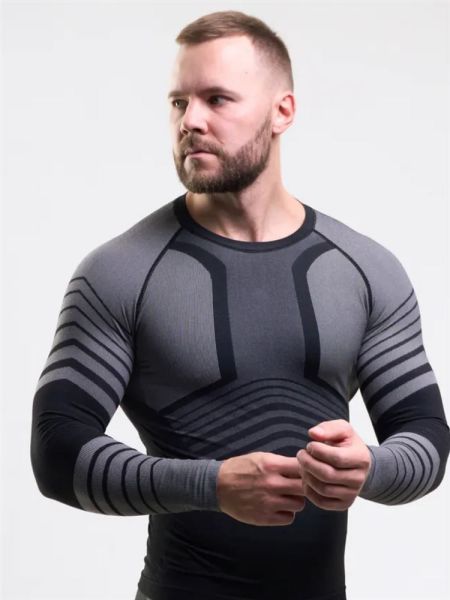 Комплект термобелья X-LINE (sport) мужской черный с серым NEW в Тюмени