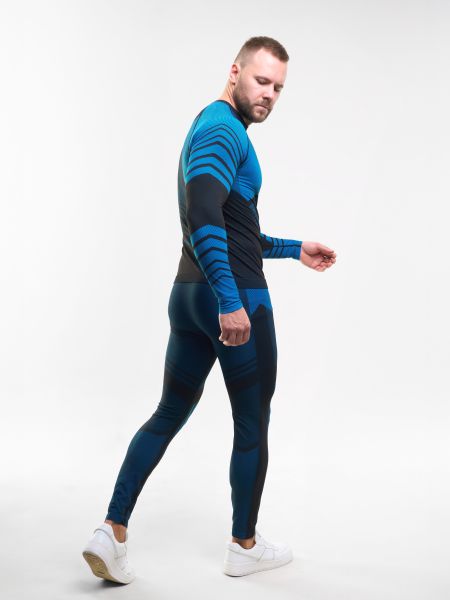 Комплект термобелья X-Line Sport мужской черный с синим NEW в Тюмени