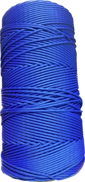  Шнур ПА плетеный 16-ти пр.с ПА серд.d 3мм зеленый,синий в Тюмени  