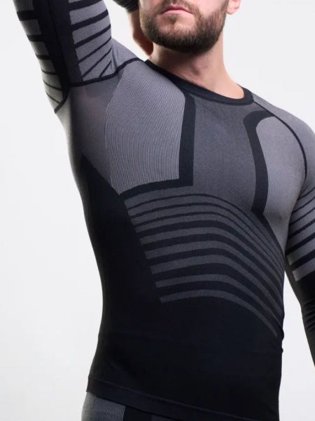 Комплект термобелья X-LINE (sport) мужской черный с серым NEW в Тюмени