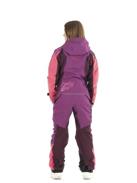 Комбинезон сноубордический Dragonfly Premium Woman Purple&Brown в Тюмени