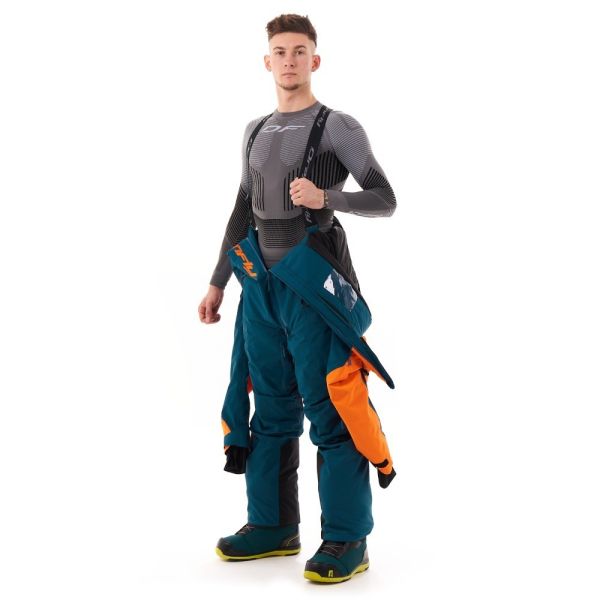 Комбинезон сноубордический Dragonfly Gravity Premium MAN Dark Ocean-Orange 2023 в Тюмени