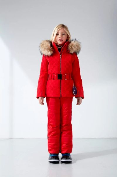 Куртка горнолыжная Poivre Blanc с иск.мехом W21-1003-JRGL/A красный в Тюмени