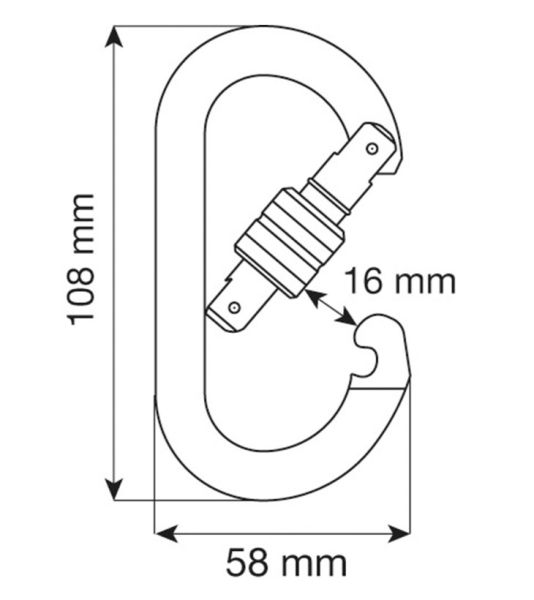  Карабин Camp Oval Standart-Lock в Тюмени  
