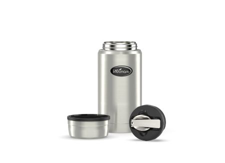 Термос Биосталь 0,75 л с широкой горловиной и ложкой