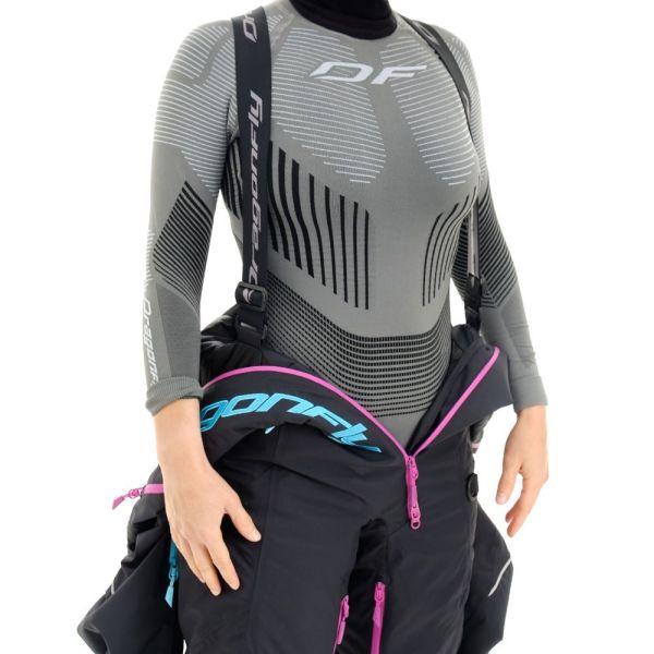 Комбинезон сноубордический Dragonfly Premium Woman Black-Pink 2023 в Тюмени