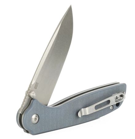 Нож Ganzo складной с клипсой серый G6803-GY