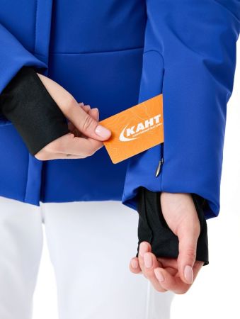 Куртка горнолыжная Poivre Blanc с иск.мехом W24-0802-WO/A синий в Тюмени