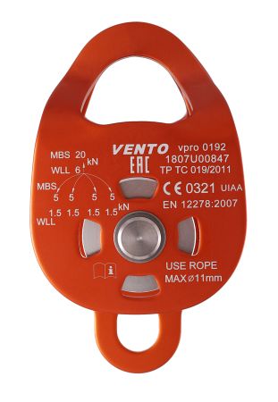  Блок-ролик двойной Double с подшипником дюраль Венто в Тюмени  