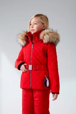 Куртка горнолыжная Poivre Blanc с иск.мехом W21-1003-JRGL/A красный в Тюмени