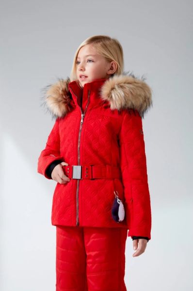 Куртка горнолыжная Poivre Blanc с иск.мехом W21-1003-JRGL/A красный в Тюмени