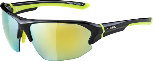Купить очки alpina lyron hr black-neon yellow gloss/yellow mirror cat.3 в Тюмени