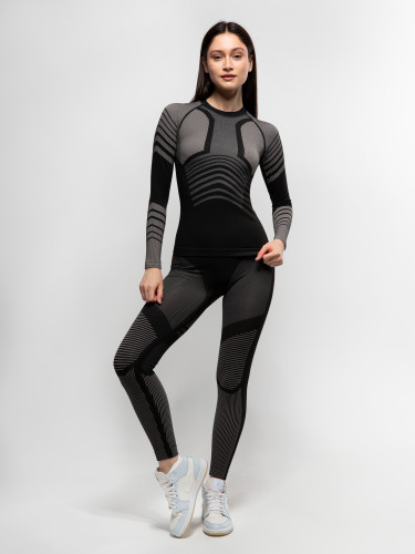 Комплект термобелья X-Line Sport женский черный с серым NEW в Тюмени
