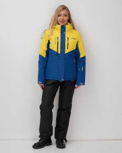 Костюм горнолыжный 02815J желтый  в Тюмени
