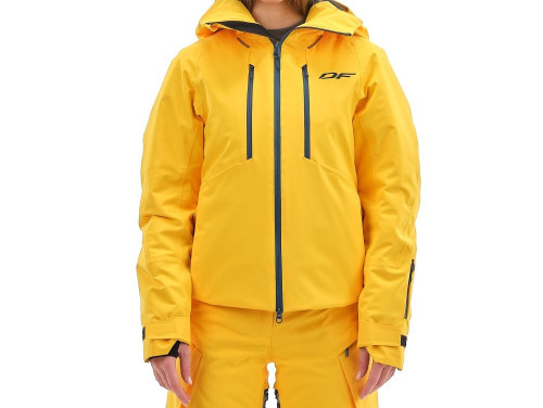 Куртка горнолыжная Dragonfly утепленная Gravity Premium Woman Yellow-Dark в Тюмени
