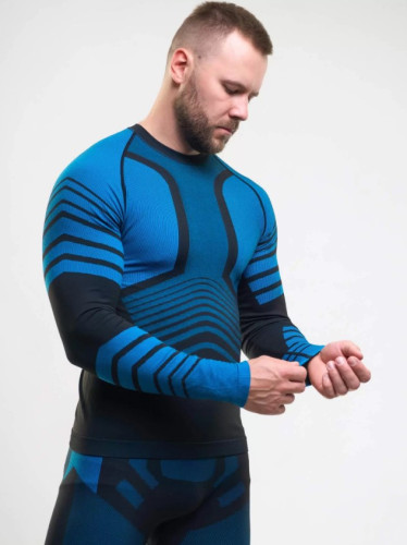 Комплект термобелья X-Line Sport мужской черный с синим NEW в Тюмени