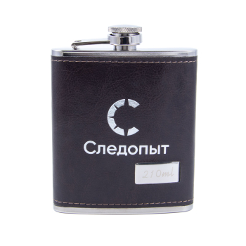 Фляга Следопыт-Browny в кож.оплете 240 мл,коричневый