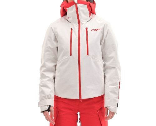 Куртка горнолыжная Dragonfly утепленная Gravity Premium Woman Gray-Red в Тюмени