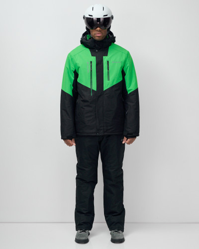 Костюм горнолыжный 07712Z  зеленый  в Тюмени