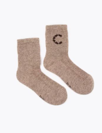 Купить Носки Следопыт Organic wool socks YAK,natural brown 