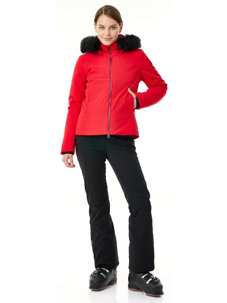 Куртка горнолыжная Poivre Blanc с иск.мехом W24-0800-WO/A красный в Тюмени
