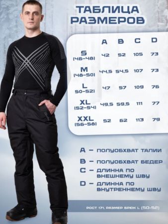 Брюки мужские "Saimaa" черный в Тюмени