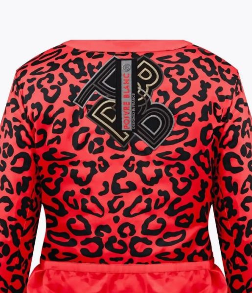 Куртка горнолыжная Poivre Blanc с иск.мехом W24-0800-WO/A красный в Тюмени