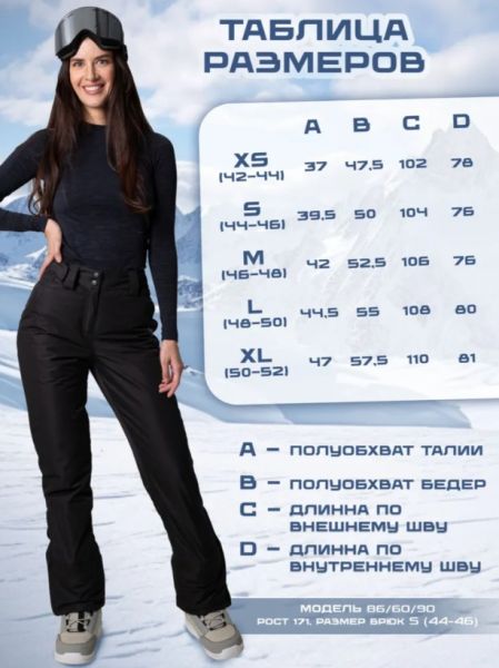 Брюки женские "Saimaa" черный в Тюмени