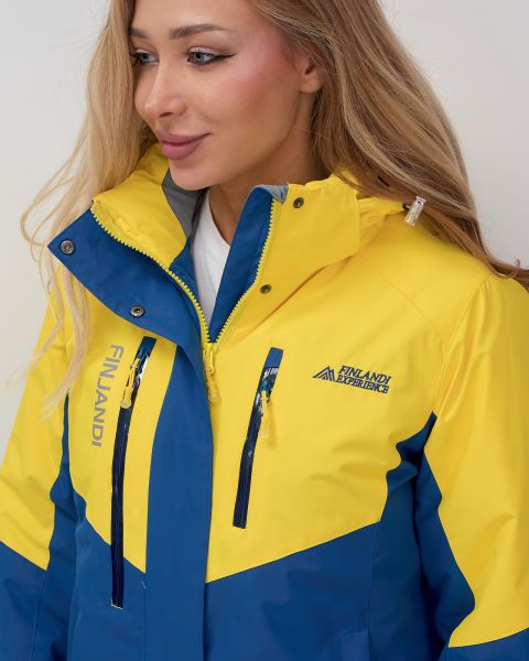 Костюм горнолыжный 02815J желтый  в Тюмени